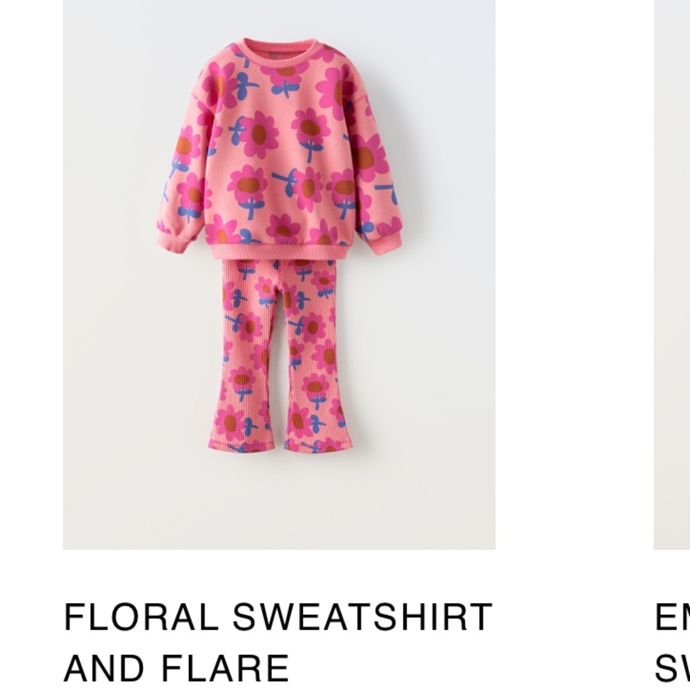Zara 2T Floral Set girls